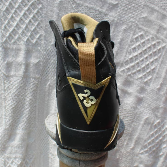 Size 10.5 - Jordan 7 Retro Golden Moments Pack 2012 Black Gold Rare - Picture 8 of 12